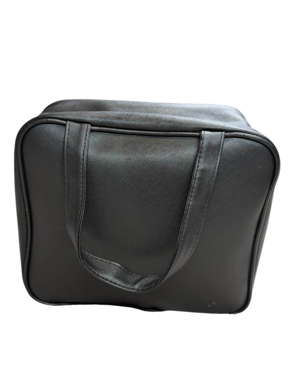 Bebe Black Faux Leather Travel Toiletry Bag/Cosmetic Bag - Picture 5 of 11